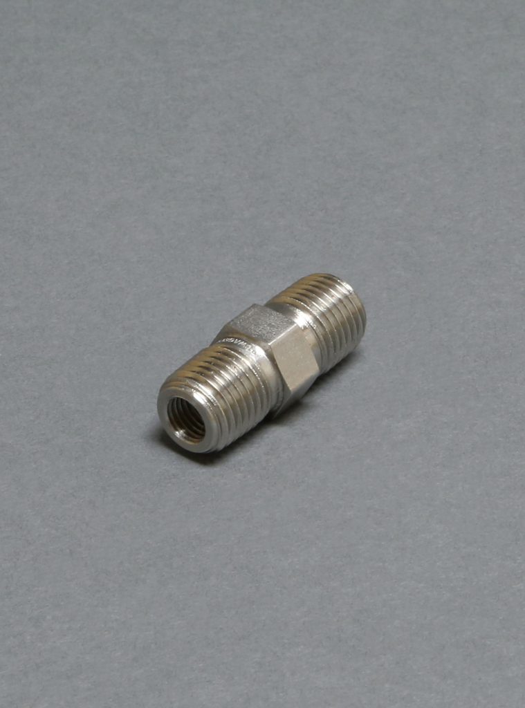 9140 - Hex Nipple, 1/4" MNPT X 1/4" MNPT Stainless Steel