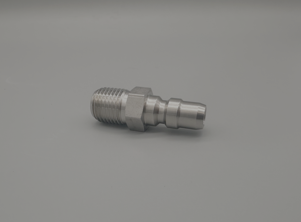 9180 - Inlet Quick Connect 1/4" MNPT Full Flow Stainless Steel