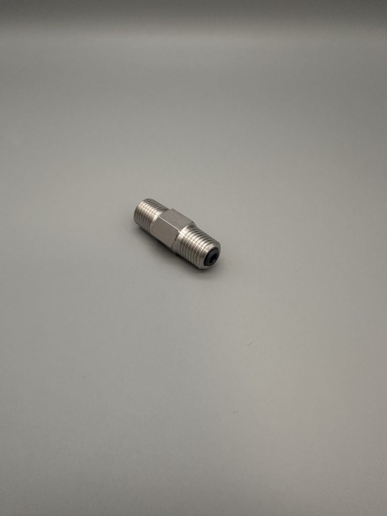 9110  VA33A-M-4N-3-S, Poppet Check Valve 1/4" MNPT X 1/4" MNPT, Stainless Steel